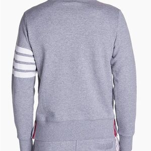 Thom Browne 4-Bar Loopback Crewneck Sweatshirt In Cotton Men Grey Size 1